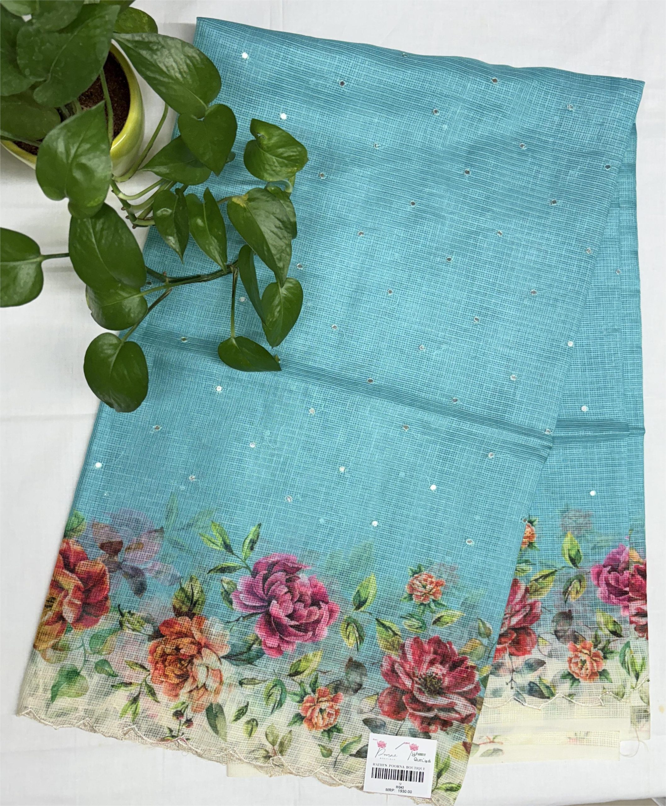 Kota Saree sky blue