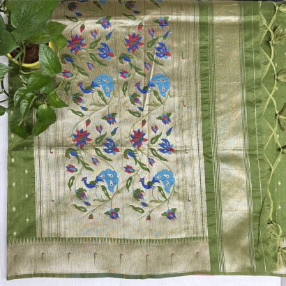 Semi Raw Silk Saree