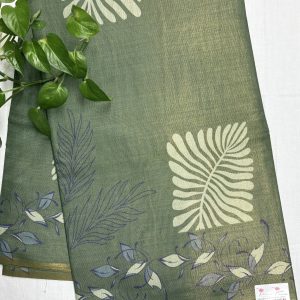 Olive Green Tissue Linen