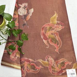 Tissue Linen saree