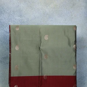 Sage Green Semi Silk Saree