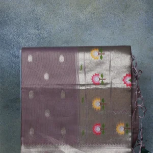 Mauve Tissue Paithani Saree