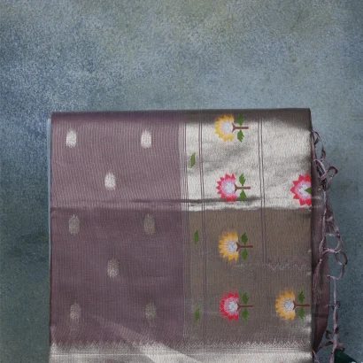 Mauve Tissue Paithani Saree