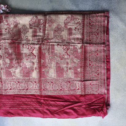 Elegant Banarasi Silk Saree poorna boutique
