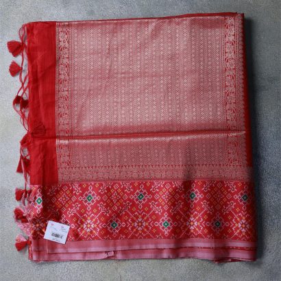 Raw Silk Cotton Sare pallu poorna boutique