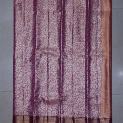 pink Semi Tissue Silk Saree