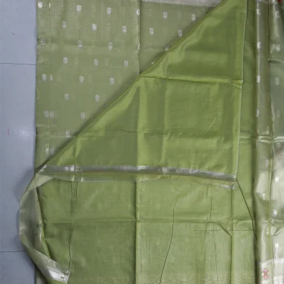 Olive Green Tissue Paithani