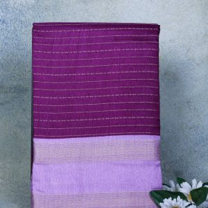 Purple Semi Dola Silk