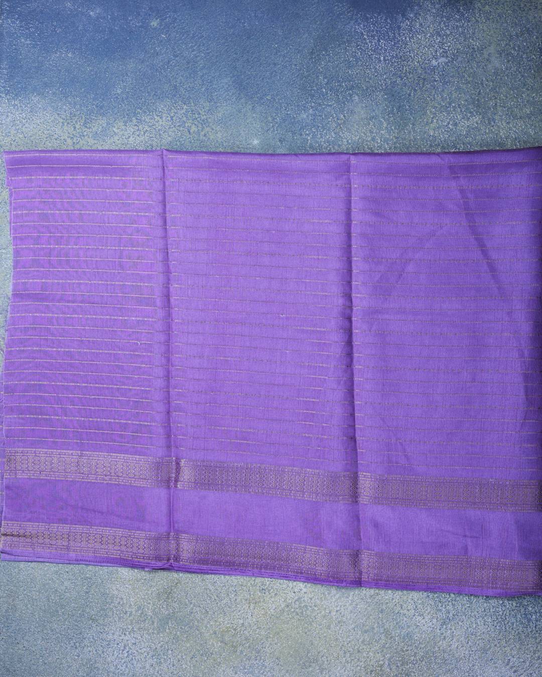 Purple Semi Dola Silk Saree with Beige Zari Border – Elegant Festive & Office Wear Saree 2 Purple Semi Dola Silk Saree with Beige Zari Border – Elegant Festive & Office Wear Saree