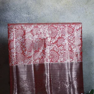 Red Semi Tissue Silk chennai
