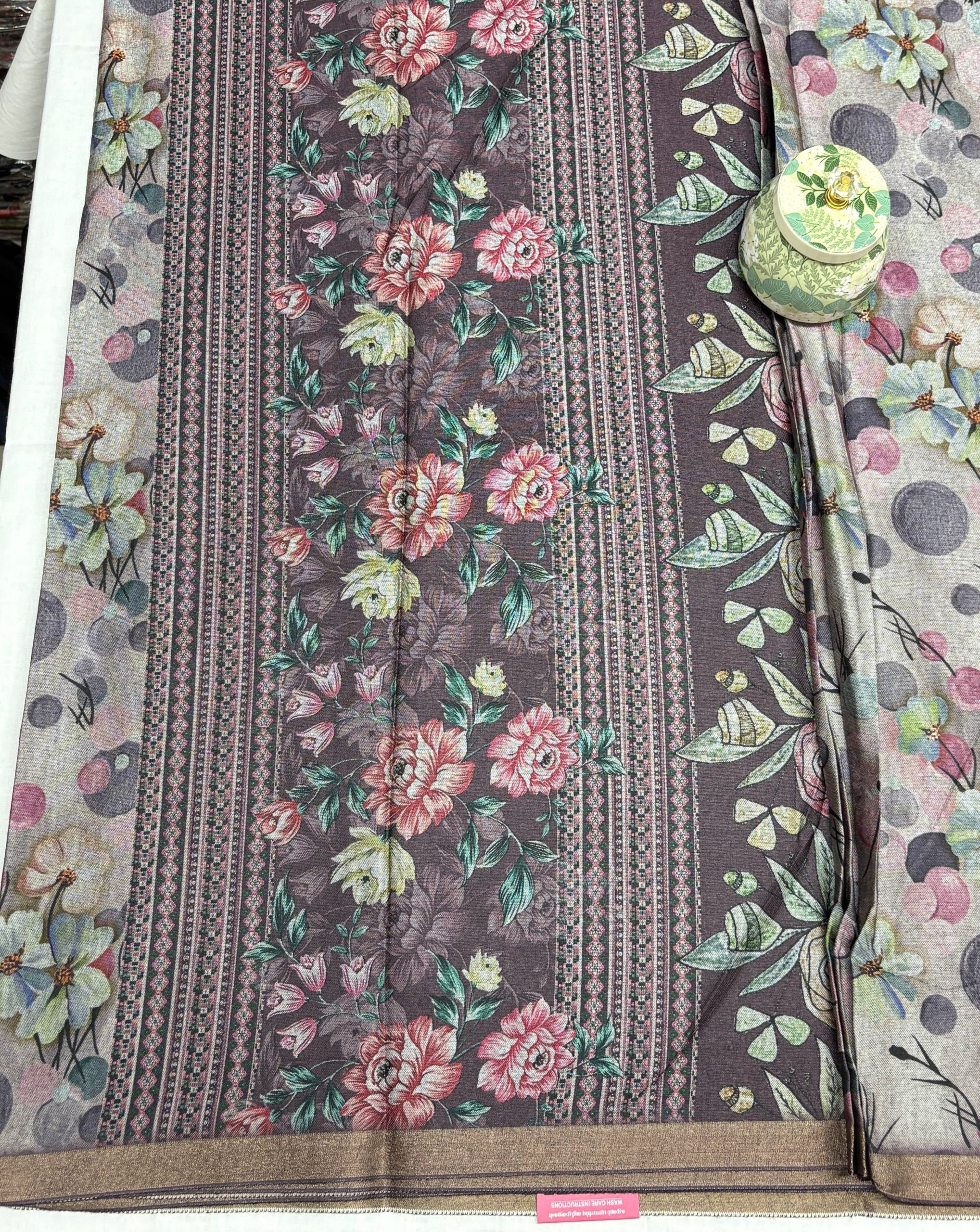 Premium Soft Tassar Printed Saree 1 Premium Soft Tassar Printed Saree