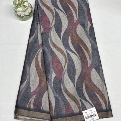 Luxury Digital Print Tussar Saree - Contemporary Silk Design 3 tissar saree poorna boutique 3