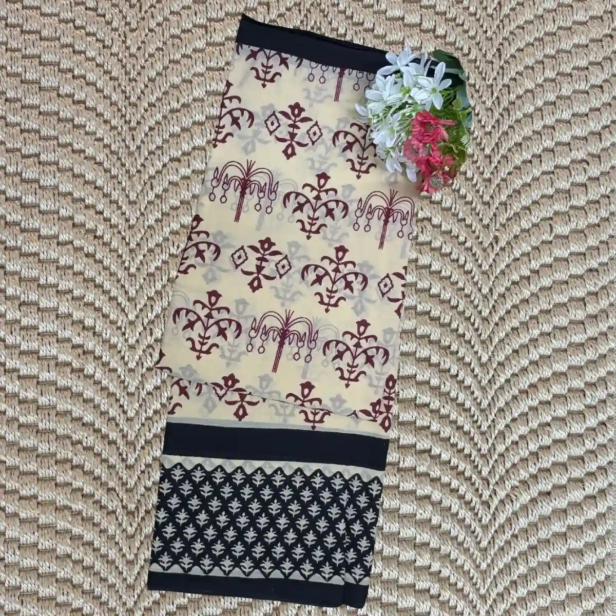 Saree-One sandal jaipur cotton saree poorna boutique