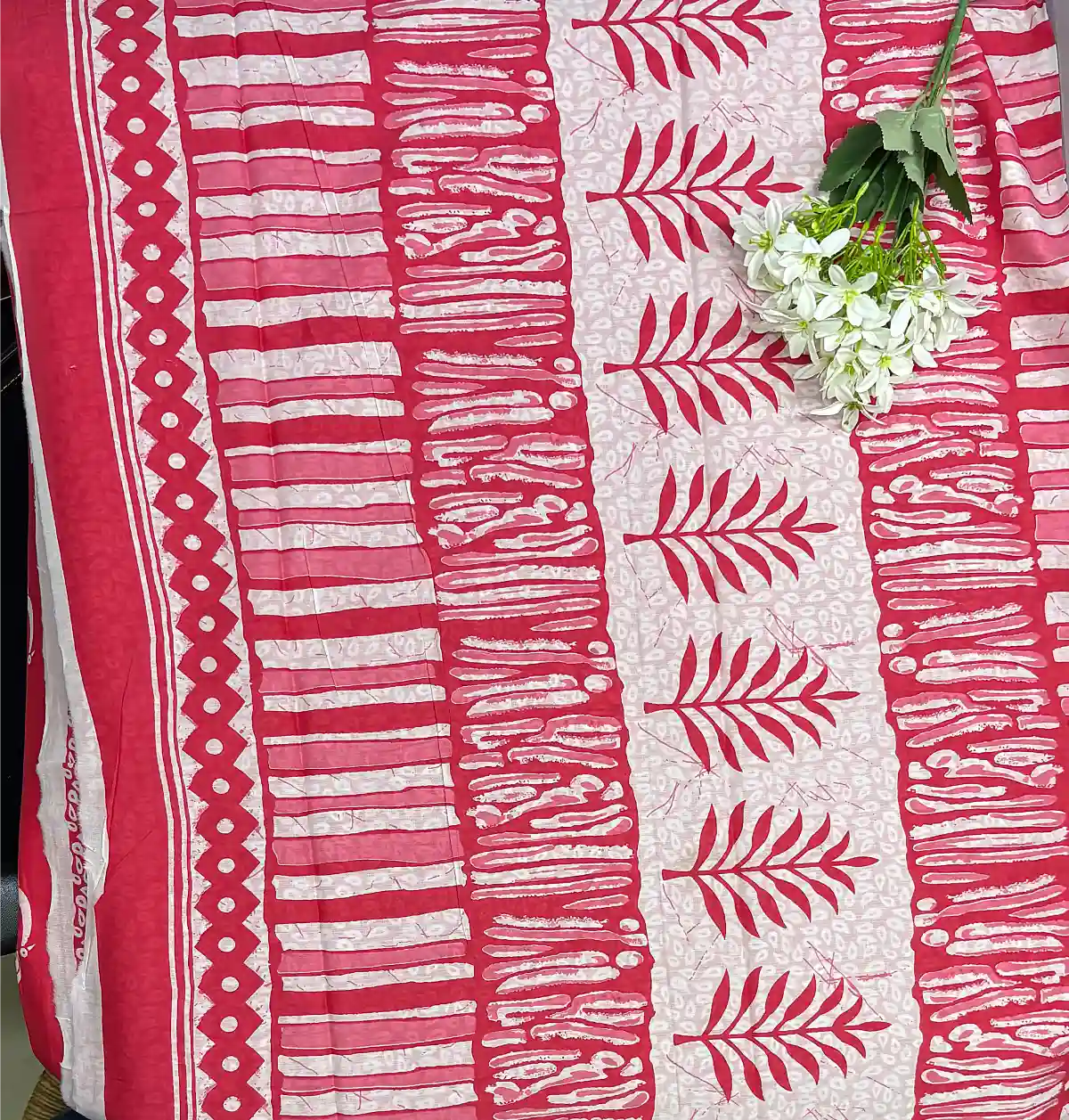 Graceful Peacock Motif Cotton Saree-Pallu Poorna boutique, Pallikaranai, Chennai