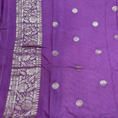 Grace & Sophistication Semi Silk Saree magenta colour saree blouse Poorna boutique, Pallikaranai, Chennci