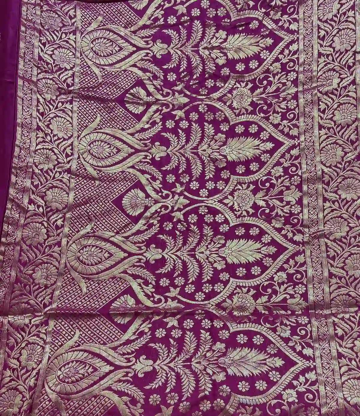 Gorgeous Semi Silk Saree magenta colour saree pallu Poorna boutique, Pallikaranai, Chennci