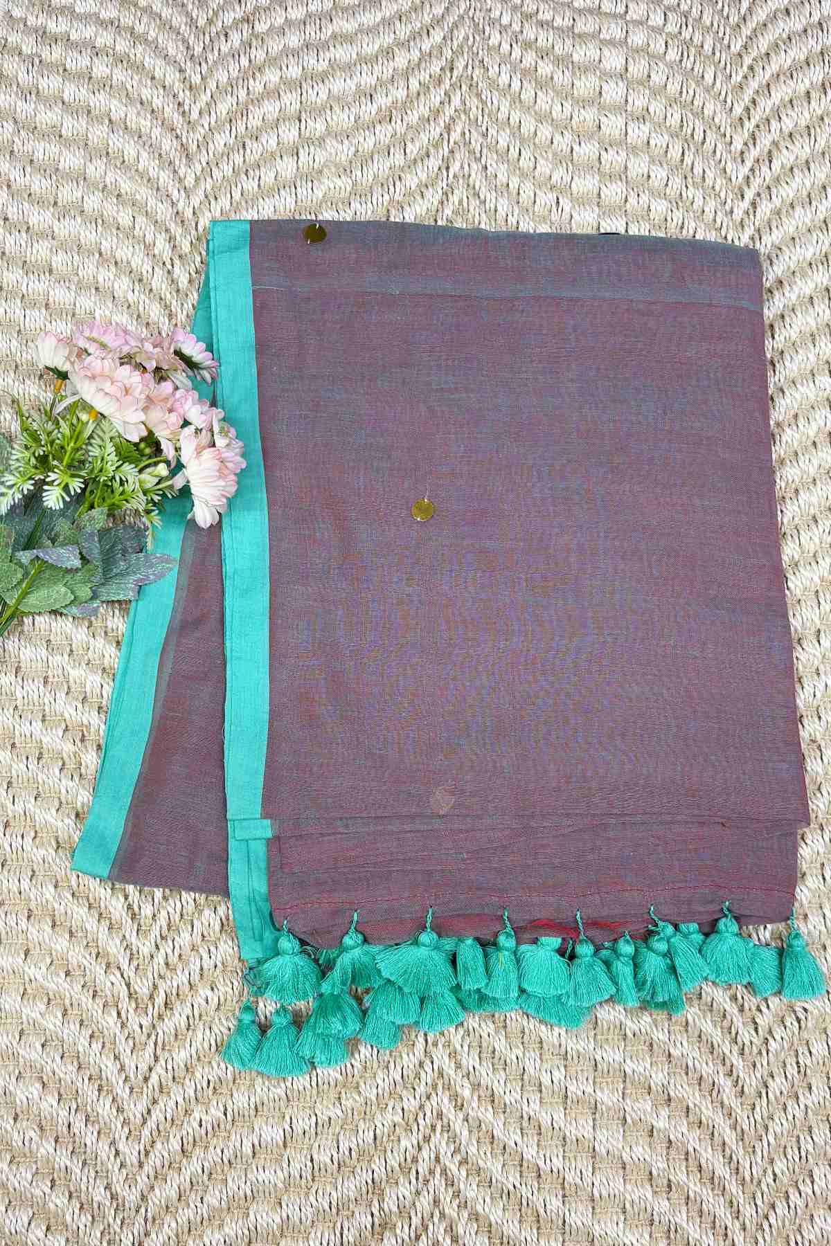 mul cotton grey color saree. light weight mul cotton grey color saree. light weight