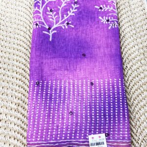 pink-purple-linen-saree
