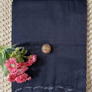 Black Premium Tissue Saree