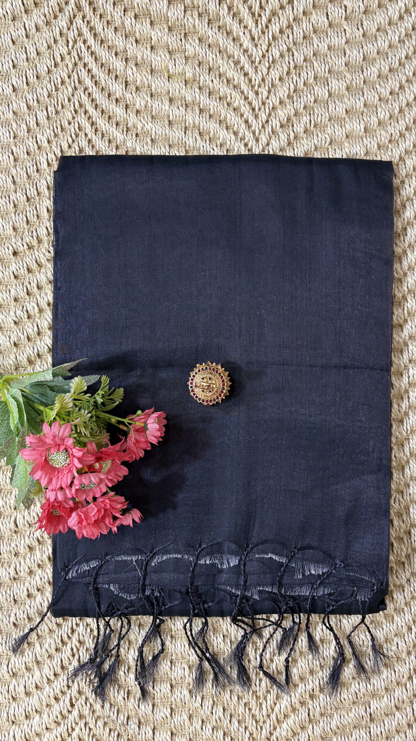 Black Premium Tissue Saree Black Premium Tissue Saree