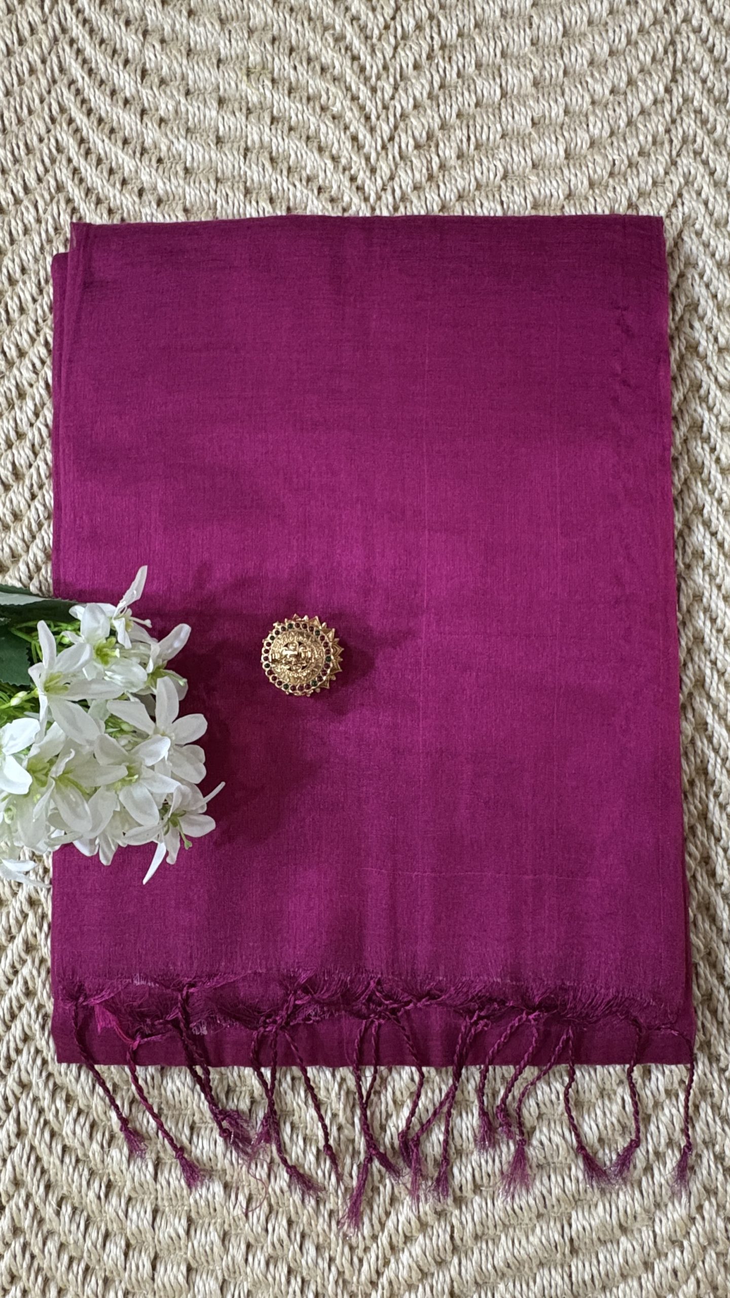 Magenta Premium Tissue Saree Magenta Premium Tissue Saree