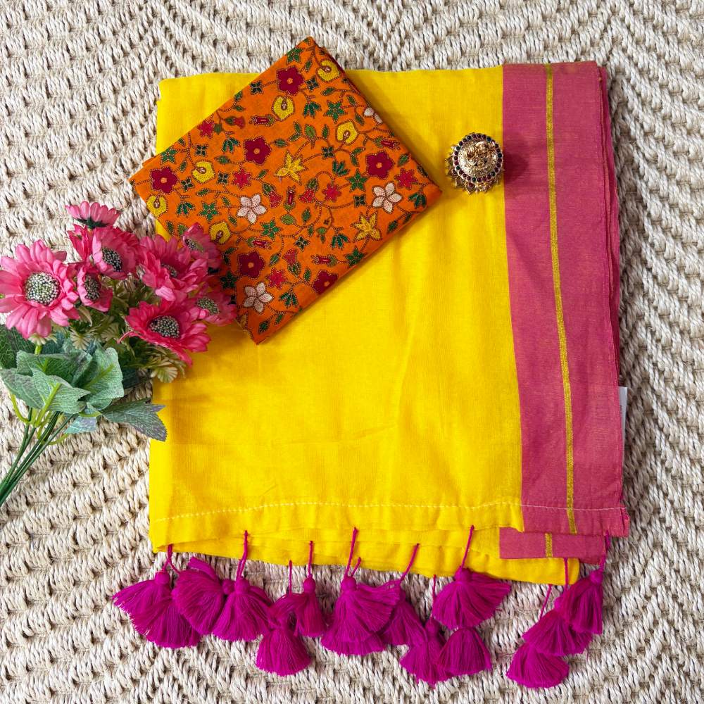 mul-cotton-saree-yellow-color-red-border mul-cotton-saree-yellow-color-red-border